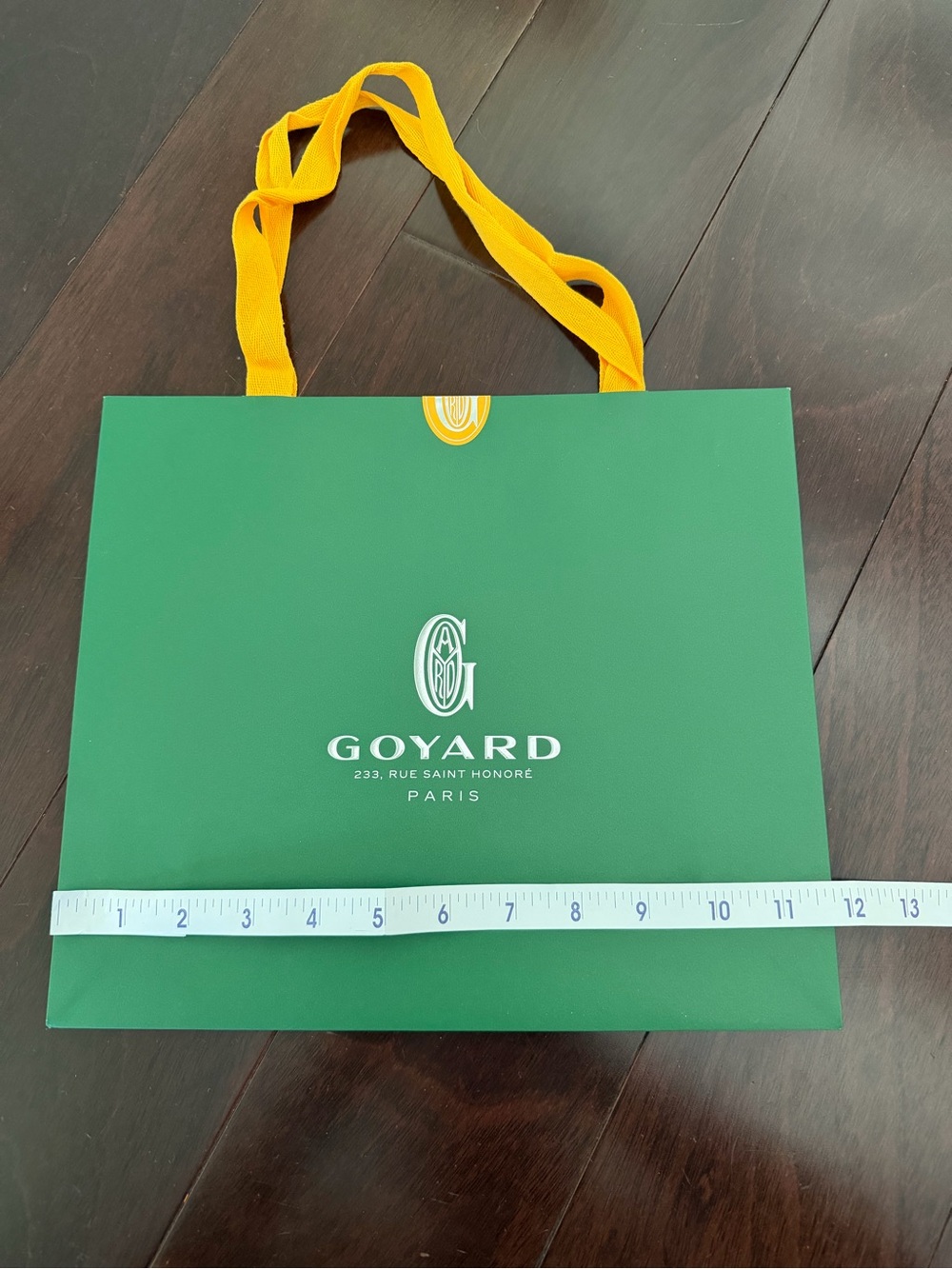 Goyard shopping bag, medium size 11.75” x 10” x 4”